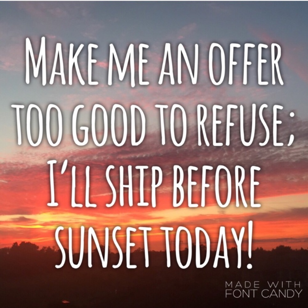 Feel free to make your best offer